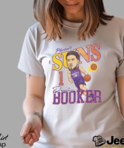 Phoenix Suns Devin Booker Caricature T Shirt