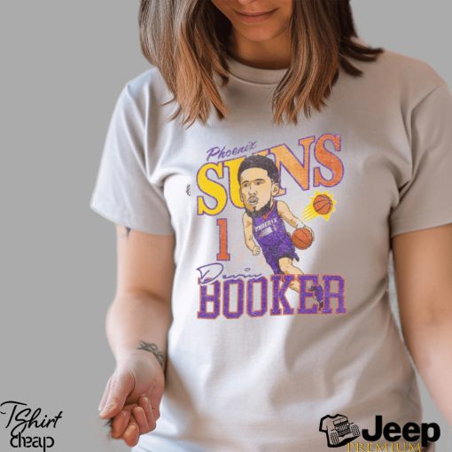 Phoenix Suns Devin Booker Caricature T Shirt