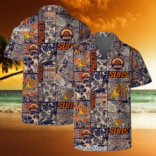 Phoenix Suns NBA Logo Vintage Floral Pattern Hawaiian Set