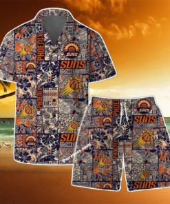 Phoenix Suns NBA Logo Vintage Floral Pattern Hawaiian Shirt & Short