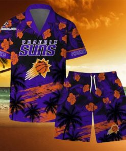 Phoenix Suns NBA Team Logo Summer Vibes Pattern Hawaiian Set