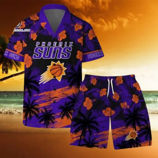 Phoenix Suns NBA Team Logo Summer Vibes Pattern Hawaiian Set