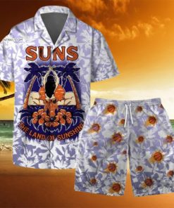 Phoenix Suns NBA The Land Of Sunshine Pattern Hawaiian Set