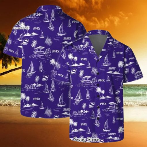 Phoenix Suns Team Logo Beach Vibes Pattern Hawaiian Set