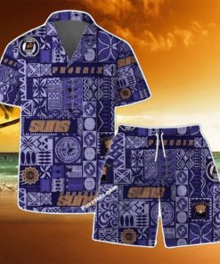 Phoenix Suns Team Logo Tropical Pattern Hawaiian Shirt & Short