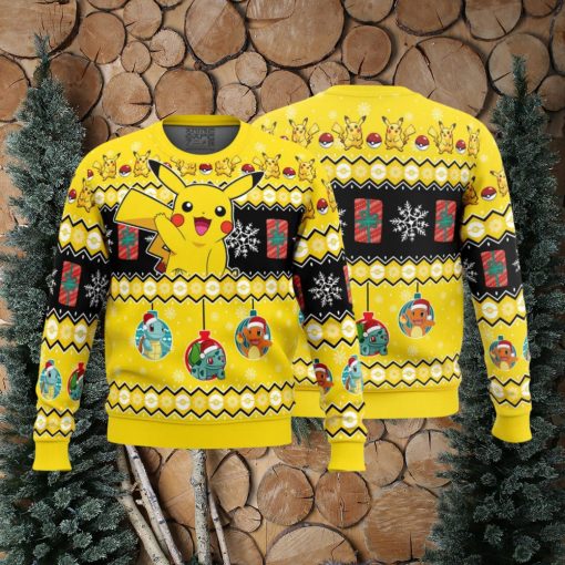 Pikachu I Choose You Pokemon Ugly Christmas Sweater