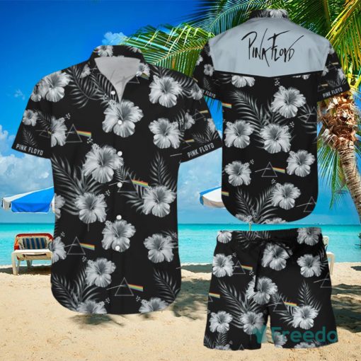 Pink Floyd Floral Hawaiian Shirts And Short Summer Beach Set