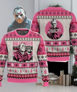 Pink Jason Voorhees Ugly Sweater