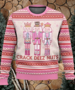 Pink Nutcracker Crack Deez Nuts Ugly Christmas Sweater