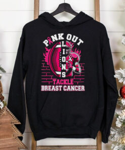 Pink Out Lions Tackle Breast Cancer Football Shirt