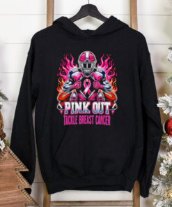 Pink Out Tackle Breast Cancer Awareness Football shirt