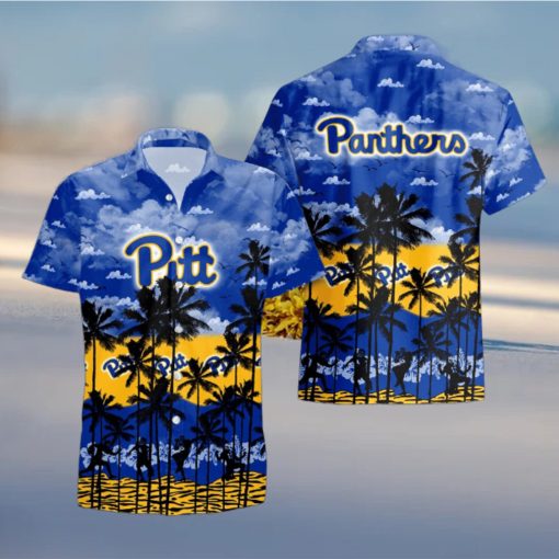 Pittsburgh Panthers Palms Tree Hawaiian Shirt