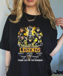 Pittsburgh Penguins Legends Players Thank You For The Memories Signatures Shirt