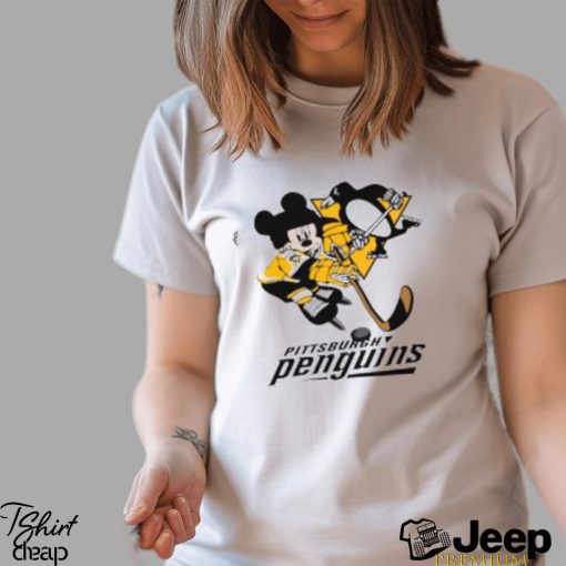 Pittsburgh Penguins Mickey Mouse Disney T Shirt