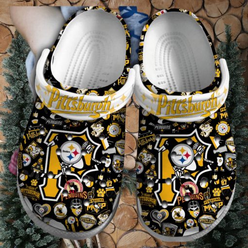 Pittsburgh Penguins NHL Sport Crocs Crocband Clogs Shoes Comfortable For Men Women and Kids – Footwearelite Exclusive