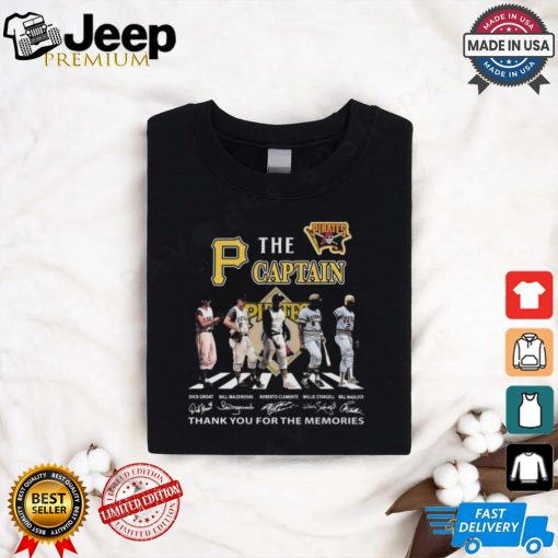 Pittsburgh Pirates All Time The Captains Thank You For The Memories Abbey Road Signatures 2024 Shirt