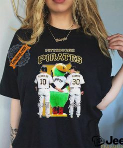 Pittsburgh Pirates Reynolds and Mascot and Skenes Signature T Shirt