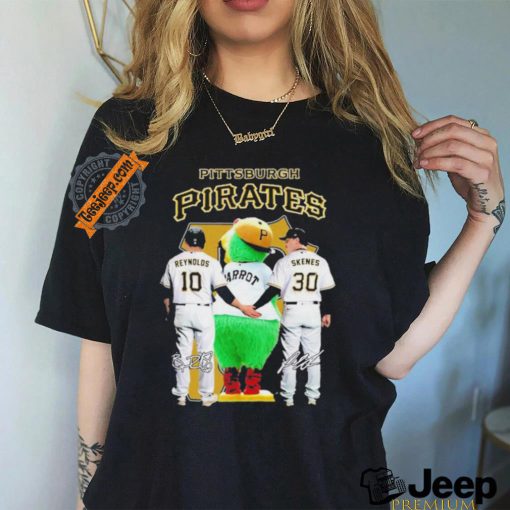 Pittsburgh Pirates Reynolds and Mascot and Skenes Signature T Shirt