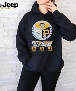 Pittsburgh Sports Teams City Of Champions 6x, 5x, 5x Shirt