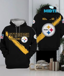 Pittsburgh Steelers 2023 All Over Printed Black Yellow Hoodie