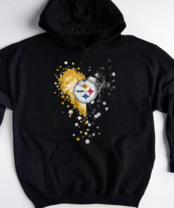 Pittsburgh Steelers Crystal Heart Shirt