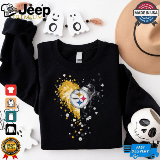 Pittsburgh Steelers Crystal Heart Shirt