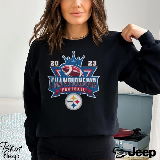 Pittsburgh Steelers Football NFL 2023 Championship Crown Logo Shirt