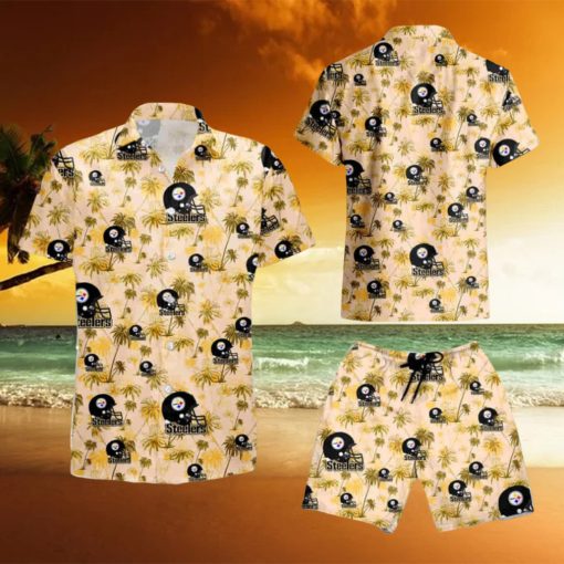 Pittsburgh Steelers Football Team Aop Aloha Summer Hawaiian Shirt And Short