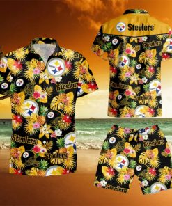 Pittsburgh Steelers Football Team Summer Vacation Hawaiian Shirt And Short