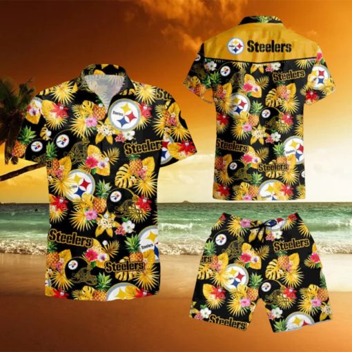 Pittsburgh Steelers Football Team Summer Vacation Hawaiian Shirt And Short