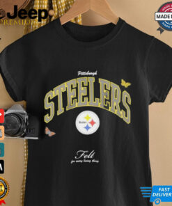 Pittsburgh Steelers Football felt for every living thing butterflies shirt