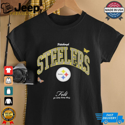 Pittsburgh Steelers Football felt for every living thing butterflies shirt