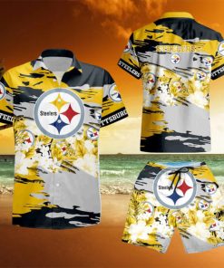 Pittsburgh Steelers Hawaiian Shirt And Short For Fans