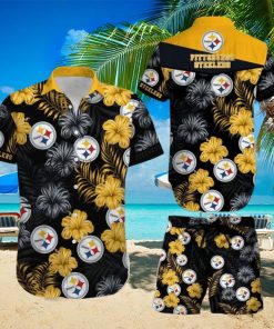 Pittsburgh Steelers NFL Football Summer Beach Team Hawaiian Shirt And Short For Men Women Gift