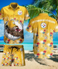 Pittsburgh Steelers NFL Groot Graphic New Trends Hawaiian Shirt And Short For Men Women Gift Summer Beach Team Holiday