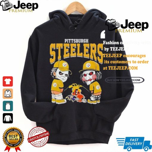 Pittsburgh Steelers NFL Halloween Peeing Funny Shirt