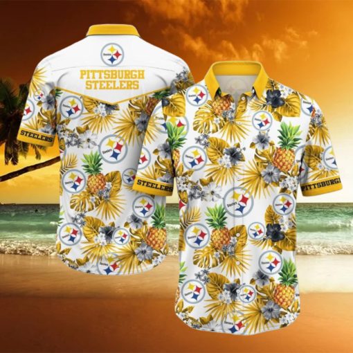 Pittsburgh Steelers NFL Hawaiian Shirt 3D Printed Tropical Pattern Graphic Hawaii Shirt For Fan Ever