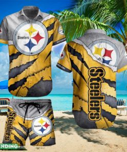 Pittsburgh Steelers NFL SAS Hawaiian Shirt And Short For Best Fans Gift New Trending Beach Holiday