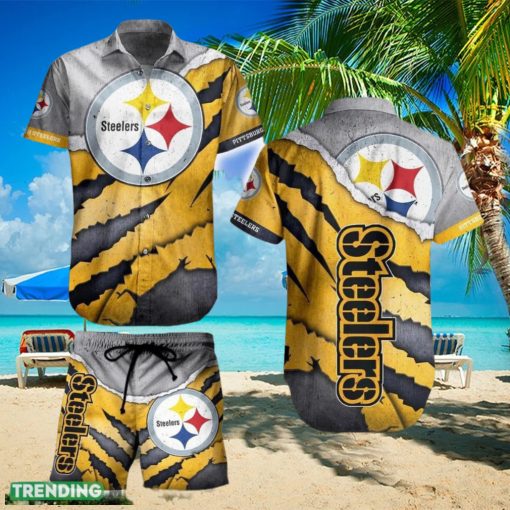 Pittsburgh Steelers NFL SAS Hawaiian Shirt And Short For Best Fans Gift New Trending Beach Holiday