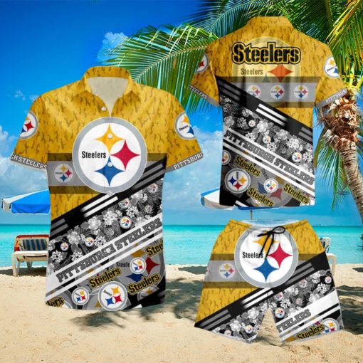 Pittsburgh Steelers NFL Summer Hawaiian Shirt And Short