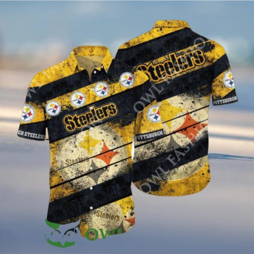 Pittsburgh Steelers NFL Tropical Pattern Summer Hawaiian Shirt 2024