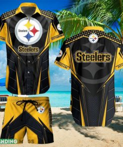 Pittsburgh Steelers NFL Vibrant Hawaiian Shirt And Short For Best Fans New Trends For This Summer Beach