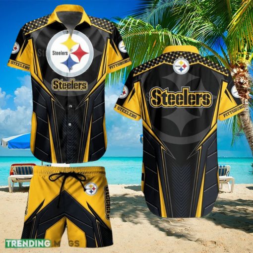 Pittsburgh Steelers NFL Vibrant Hawaiian Shirt And Short For Best Fans New Trends For This Summer Beach