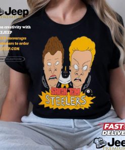 Pittsburgh Steelers NFL x Homage x Beavis and Butt Head Unisex Tri Blend T Shirt