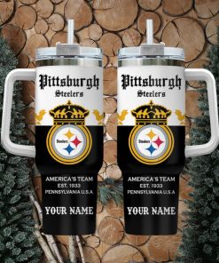 Pittsburgh Steelers Personalized NFL Corona Extra 40oz Stanley Tumbler