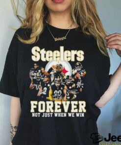 Pittsburgh Steelers Team 2024 Forever Not Just When We Win Signatures Shirt