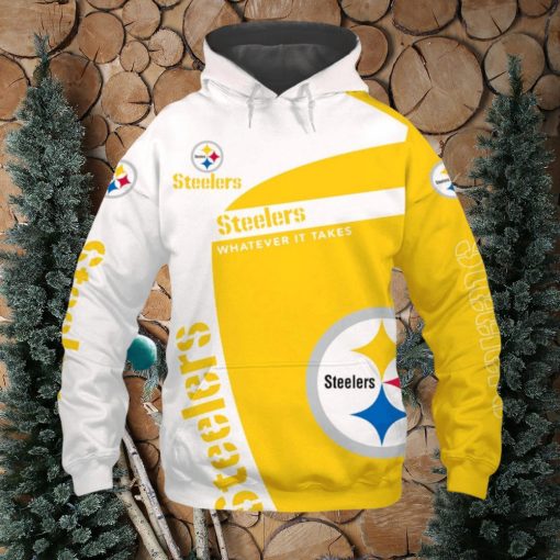 Pittsburgh Steelers Whaterver It Takes Light Type Hoodies Print Full