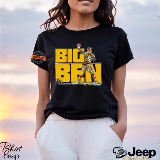 Pittsburgh Steelers no 7 Ben Roethlisberger Big Ben 2x Champion shirt