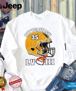 Pittsburgh Steelers super bowl LVIII helmet shirt
