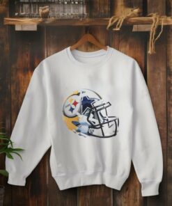 Pittsburgh Steelers vs Dallas Cowboys football helmet shirt